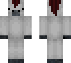 white horse with brown hair