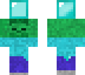 zombie carrying diamond block