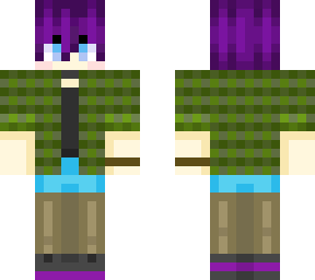 androgynous teen purple hair *fixed*