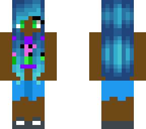 black girl in watermelon crop top and blue skirt (blm!!)