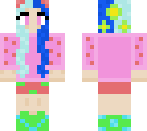 blue hair girl