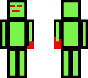 cartoony bloody green