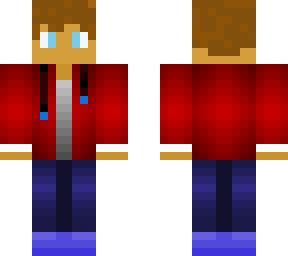 casual boy in red