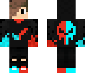 fire and ice boy with hair to side
