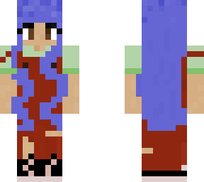 girl in red overall (outfit on my page)