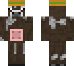 green straw hat cow