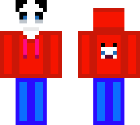 hoodie panda red