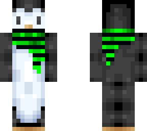 penguin green scarf