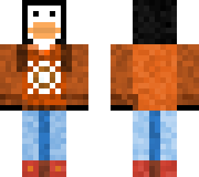 penguin in clothes
