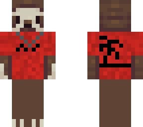 rad sloth (red shirt)
