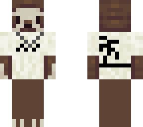 rad sloth (white shirt)