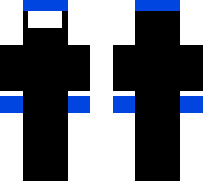 black,white,blue