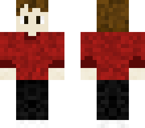 boy with red shirt