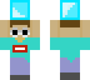 georgenotfound holding a diamond block!