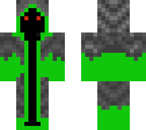 green hooded figure