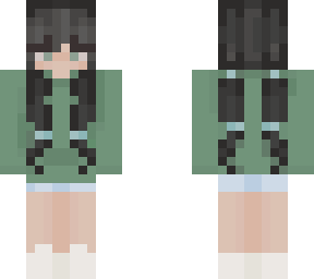 green sweater