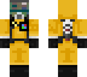 green vending machine hazmat suit