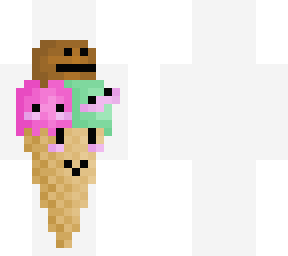 ice cream, with... faces?