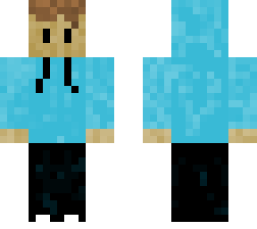 mans in baby blue hoodie