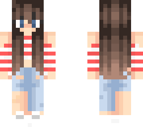 striped off-shoulder shirt