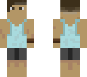 tank top tanned boy with mid fade