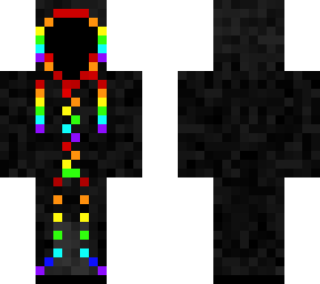 unknown man wearing rainbow coat