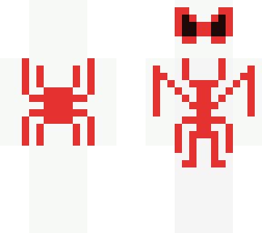 white and red suit