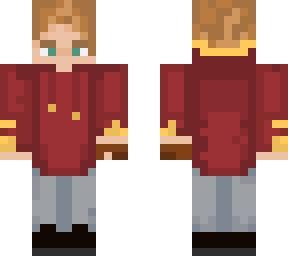 (edited) gryffindor boy hoodie green eyes