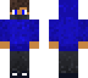 basic blue hoodie