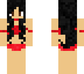 black haired bikini girl