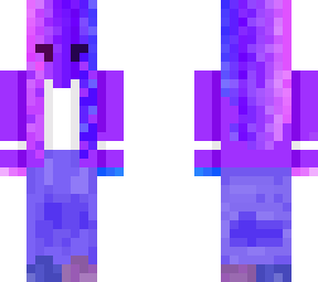 blue and purple hue girl