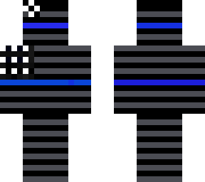 blue lined flag