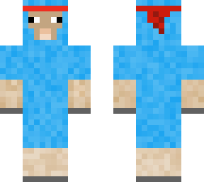 blue sheep with bandanna
