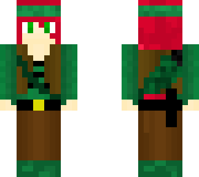 girl warrior with vest and arrows