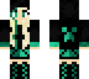 girl wearing creeper hoodie