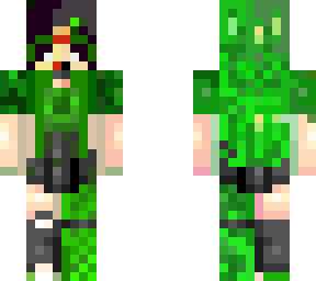 green girl skin
