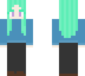 green hair girl