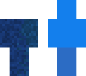 headless dark blue wool