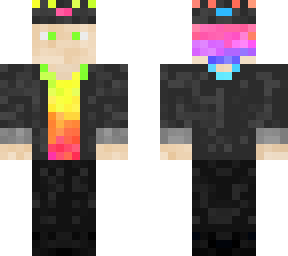 less boring neon rainbow hair