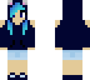 navy blue hoodie girl