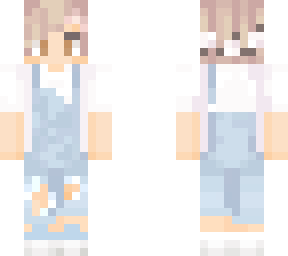 overalls and sweater