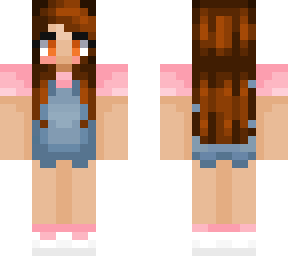 pink shirt overall shorts emi