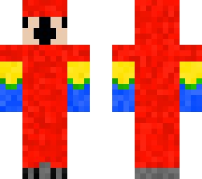 scarlet macaw black beaked