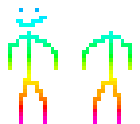 stick boy raimbow