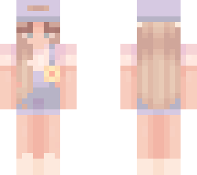 sunflower girl (w/ bucket hat and overalls)