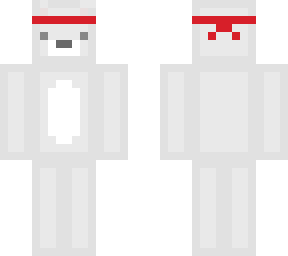 sweaty white bear skin