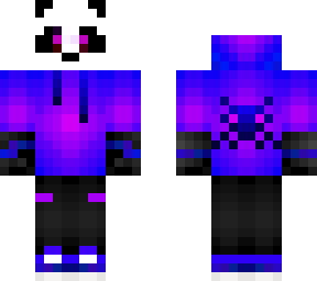 a purple panda