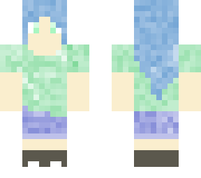 basic blue girl