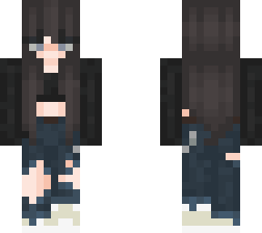 black haired girl edited