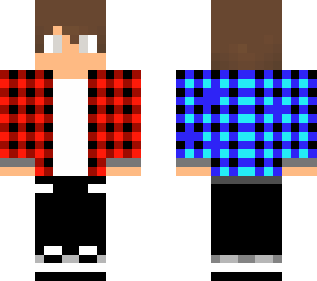 blue and red plaid jacket